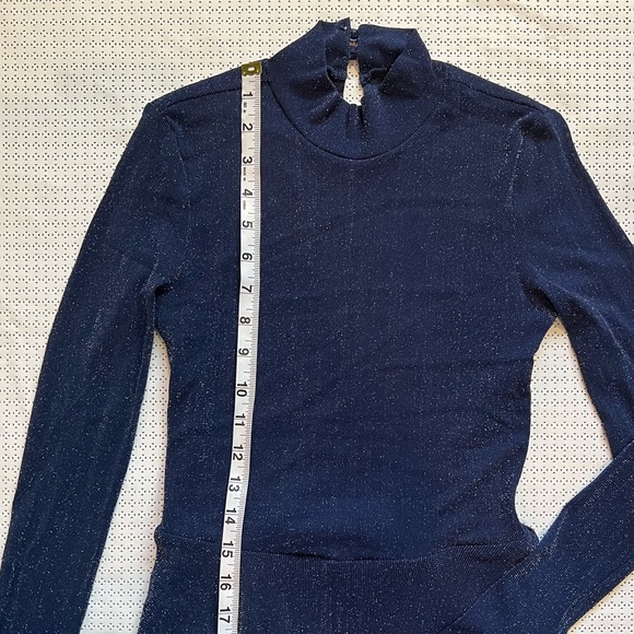 SALE !!!!!SHEIN Dress Dark Blue Shiny - Picture 3 of 7